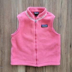 Patagonia Toddler Synchilla Fleece Vest, Pink, 2T